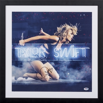 Taylor Swift Signed Poster In 22 x 22 Framed Display (PSA/DNA)